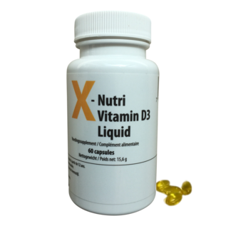 X-NUTRI X-NUTRI VITAMINE D3 LIQUIDE (60 SOFTGELS)