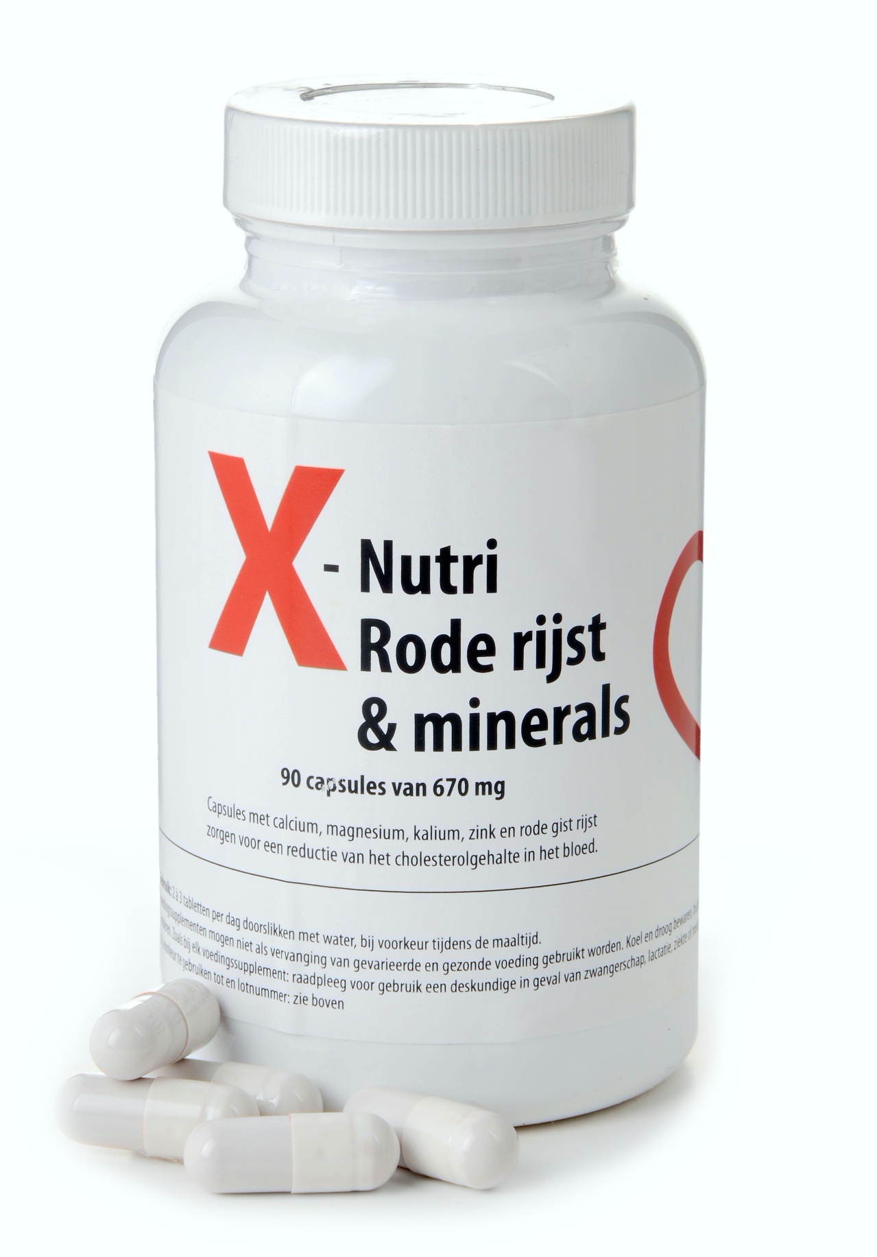 X-NUTRI RODE RIJST & MINERALS (90 CAPS)