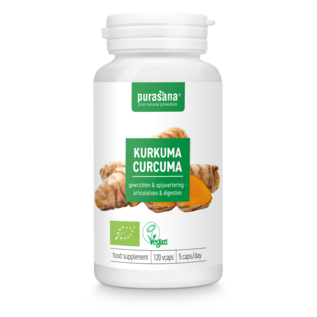 PURASANA NATURAL PROTECTION KURKUMA BIO - CURCUMA LONGA 325 MG (120 V-CAPS)