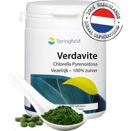 SPRINGFIELD NUTRACEUTICALS VERDAVITE CHLORELLA PYRENOIDOSA 250 MG (600 COMPRIMÉS)