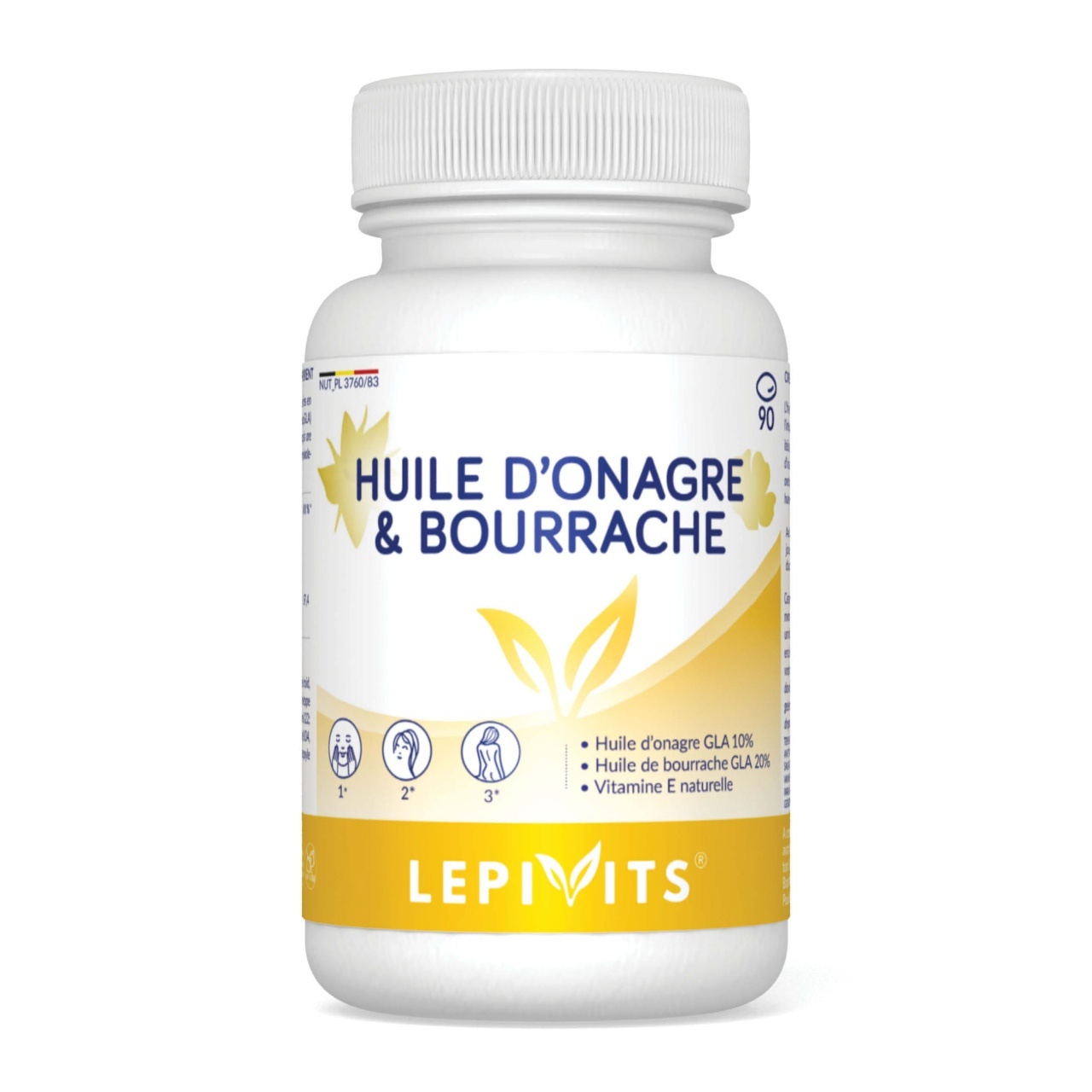 LEPIVITS LABORATOIRE TEUNISBLOEM- EN BERNAGIEOLIE (90 CAPS)