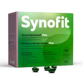 SYNOFIT GREEN-LIPPED MUSSEL SYNOFIT MOULE À LÈVRES VERTES PLUS (120 CAPSULES)