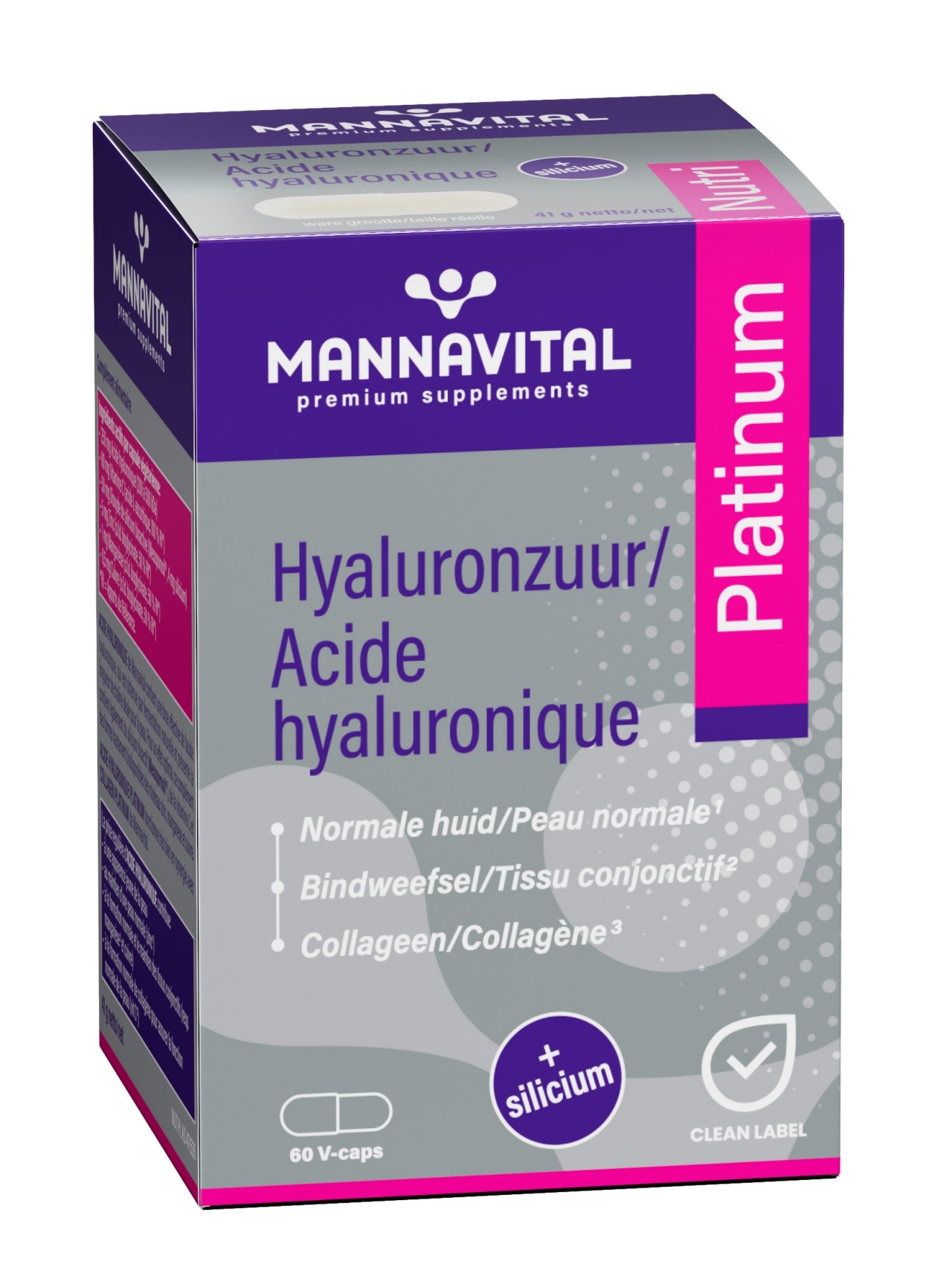 MANNAVITAL NATURAL PRODUCTS HYALURONZUUR PLATINUM (60 V-CAPS)