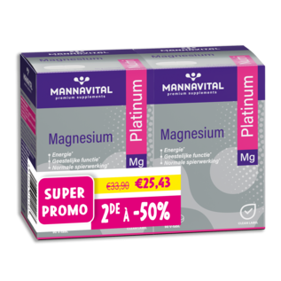 MANNAVITAL NATURAL PRODUCTS DUOPACK MAGNÉSIUM PLATINUM (2 x 90 COMPRIMÉS)