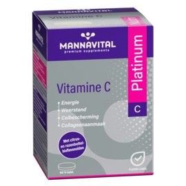 MANNAVITAL NATURAL PRODUCTS VITAMINE C + BIOFLAVONOÏDEN PLATINUM (60 V-TAB)