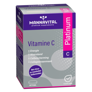 MANNAVITAL NATURAL PRODUCTS VITAMINE C 1000 + BIOFLAVONOÏDEN PLATINUM (60 V-TAB)