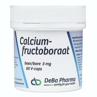 DEBA PHARMA HEALTH PRODUCTS CALCIUMFRUCTOBORAAT BOOR 3 MG (60 V-CAPS)