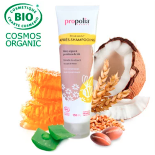 PROPOLIA BEE PRODUCTS APRÈS-SHAMPOING CERTIFIÉ BIO MIEL, ARGAN, PROTÉINES DE BLÉ (150 ML)