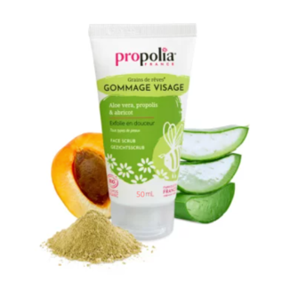 PROPOLIA BEE PRODUCTS GEZICHTSSCRUB MET BIO PROPOLIS, ALOE VERA EN ABRIKOOS (75 ML)