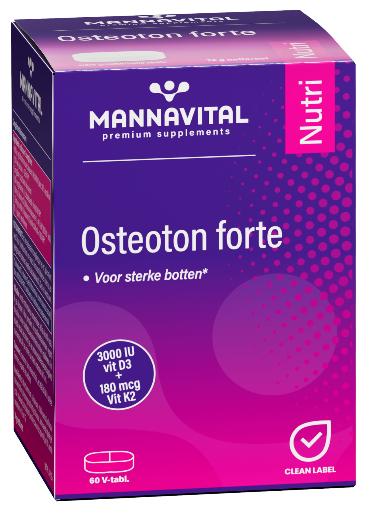 MANNAVITAL NATURAL PRODUCTS OSTEOTON FORTE (60 TABLETTEN)