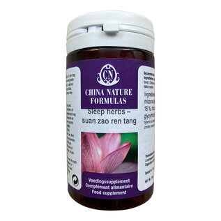 CHINA NATURE FORMULAS SUAN ZAO REN TANG - ZIZYPHUS COMBINATION - SLEEP HERBS (100 COMPRIMÉS)