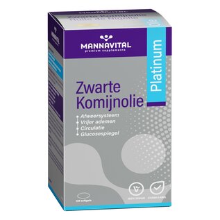 MANNAVITAL NATURAL PRODUCTS HUILE DE NIGELLE PLATINUM (120 SOFTGELS)