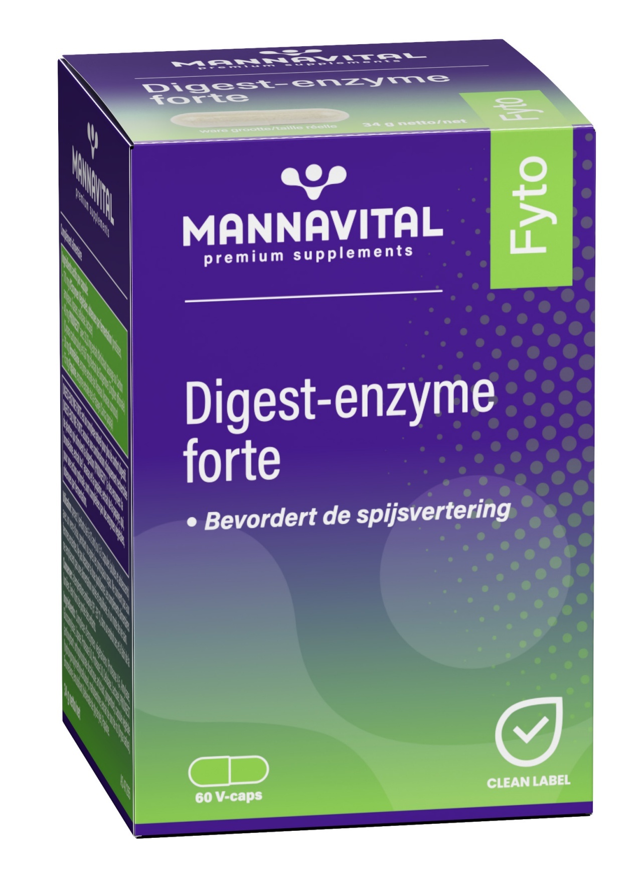 MANNAVITAL NATURAL PRODUCTS DIGEST-ENZYME FORTE (60 V-CAPS)