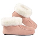 FELLHOF LAMBSKIN HUISBOOTIES ROZE (MAAT 40)