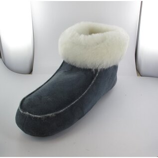 FELLHOF LAMBSKIN HUISBOOTIES BLAUWGRIJS (MAAT 41)
