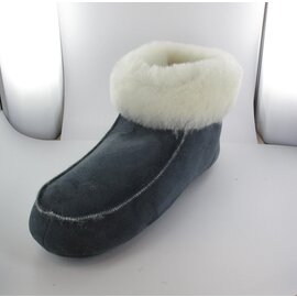 FELLHOF LAMBSKIN HUISBOOTIES BLAUWGRIJS (MAAT 43)
