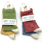 GREVEL SOCKS PAQUET DE 2 CHAUSSETTES EN ALPAGA À FINES RAYURES BLEU/ROUGE (TAILLE 39/42)