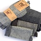 GREVEL SOCKS ALPACA SOKKEN FIJNE STREEPJES  DONKERGRIJS DUOPACK  (MAAT 43/46)