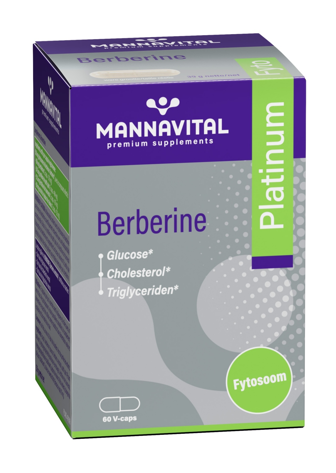 MANNAVITAL NATURAL PRODUCTS BERBERINE PLATINUM (60 V-CAPS)