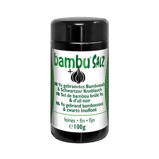 BAMBU SALZ SEL DE BAMBOU BRÛLÉ 9X FIN + D'AIL NOIR (100 G)