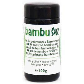 BAMBU SALZ SEL DE BAMBOU BRÛLÉ 9X EN TRÈS GROS GRAINS (100 G)