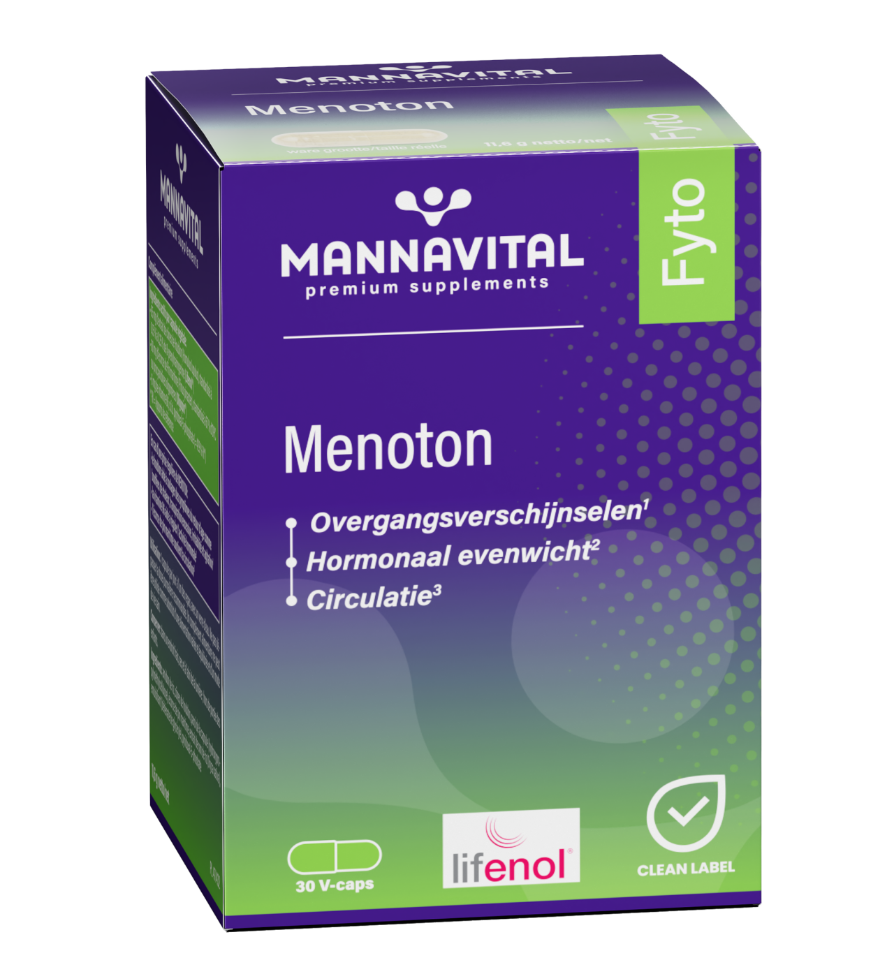 MANNAVITAL NATURAL PRODUCTS MENOTON - MENOPAUZE (30 V-CAPS)