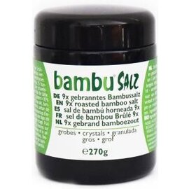 BAMBU SALZ SEL DE BAMBOU BRÛLÉ 9X EN GROS GRAINS (270 G)