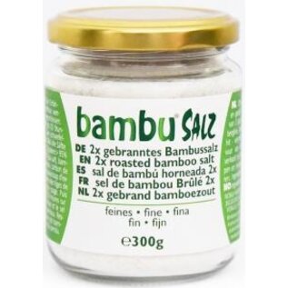 BAMBU SALZ SEL DE BAMBOU BRÛLÉ 2X EN FIN GRAINS (300 G)