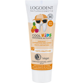 LOGONA  NATURKOSMETIK LOGODENT COOL KIDS DENTIFRICE TUTTI FRUTTI AU FLUOR (50 ML)