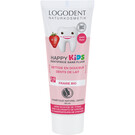 LOGONA  NATURKOSMETIK LOGODENT HAPPY KIDS AARDBEI TANDPASTA ZONDER FLUOR (50 ML)