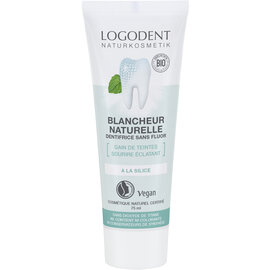 LOGONA  NATURKOSMETIK LOGODENT DAILY CARE DENTIFRICE BLANCHEUR NATURELLE SANS FLUOR (75 ML)