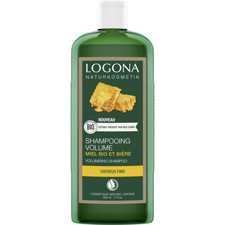 LOGONA  NATURKOSMETIK SHAMPOOING VOLUME AU MIEL BIO ET À LA BIÈRE (500 ML)
