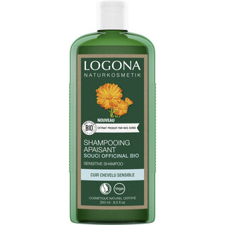 LOGONA  NATURKOSMETIK SHAMPOOING APAISANT  À L'EXTRAIT DE SOUCI OFFICINAL BIO (250 ML)