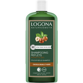 LOGONA  NATURKOSMETIK KLEURREFLEX SHAMPOO MET BIOLOGISCHE HAZELNOOTOLIE  (250 ML)