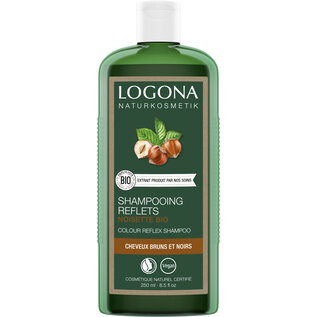 LOGONA  NATURKOSMETIK SHAMPOOING REFLETS À L'HUILE DE NOISETTE BIO  (250 ML)
