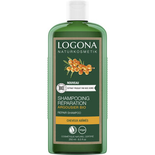 LOGONA  NATURKOSMETIK SHAMPOOING RÉPARATION À L'HUILE  D'ARGOUSIER BIO (250 ML)
