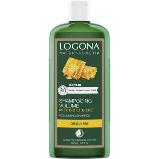 LOGONA  NATURKOSMETIK SHAMPOOING VOLUME AU MIEL BIO ET À LA BIÈRE (250 ML)