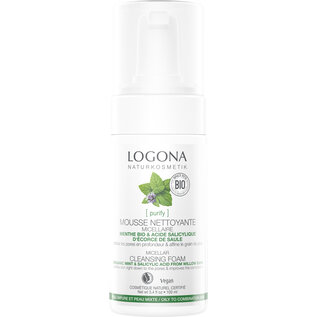 LOGONA  NATURKOSMETIK PURIFY MOUSSE NETTOYANTE MICELLAIRE (100 ML)