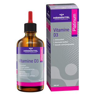 MANNAVITAL NATURAL PRODUCTS VITAMINE D3 GOUTTES PLATINUM (100 ML)