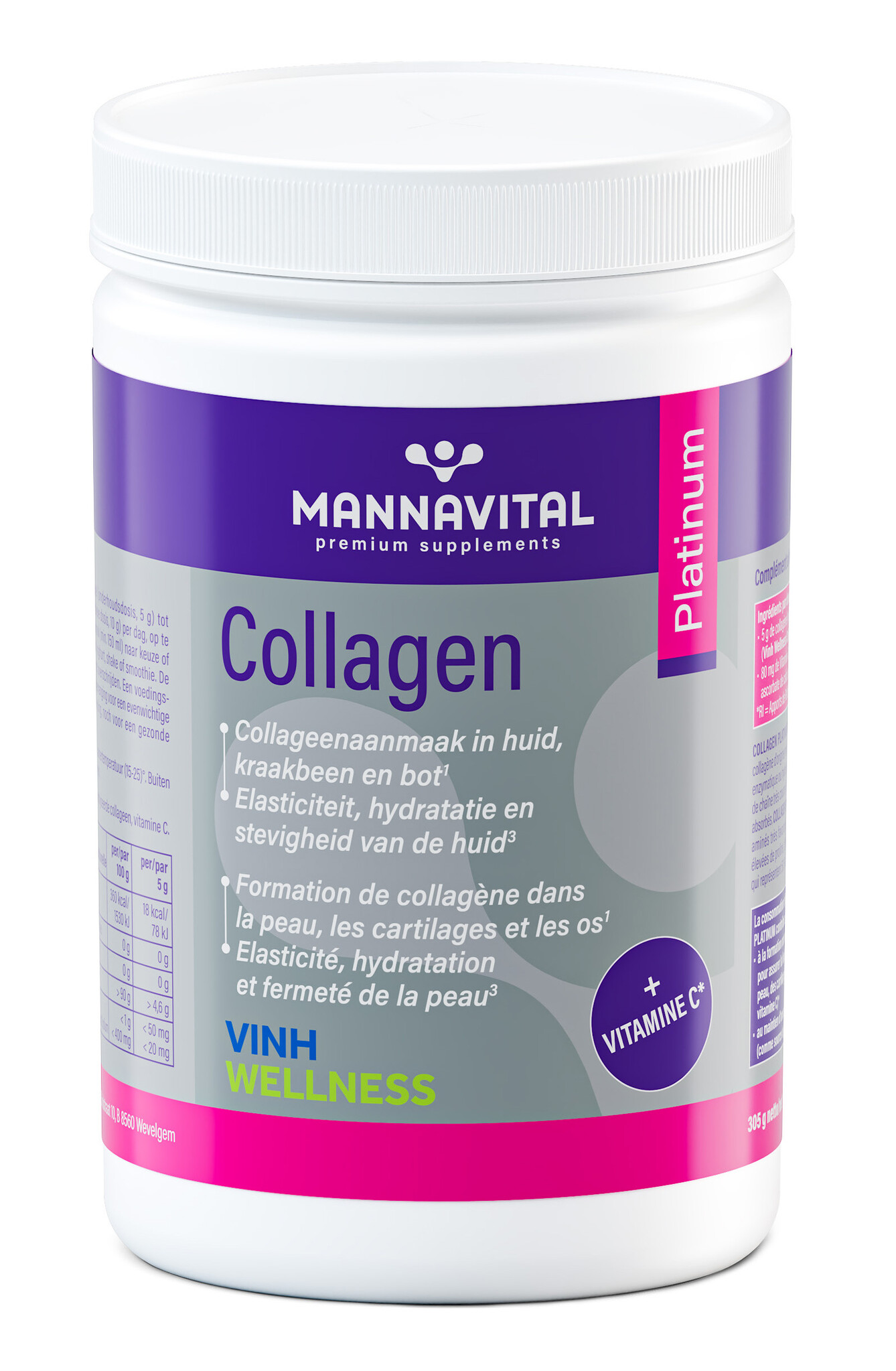 MANNAVITAL NATURAL PRODUCTS COLLAGEN PLATINUM (305 G)