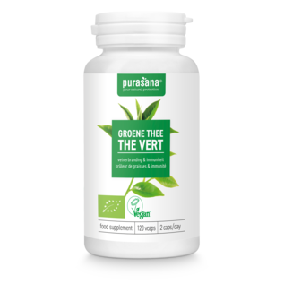 PURASANA NATURAL PROTECTION GROENE THEE BIO - CAMELLIA SINENSIS 92 MG (120 V-CAPS)