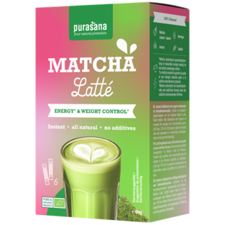 PURASANA NATURAL PROTECTION INSTANT MATCHA LATTÉ BIO (6 X 10 G)