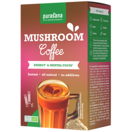 PURASANA NATURAL PROTECTION INSTANT MUSHROOM KOFFIE BIO (6 X 3 G)