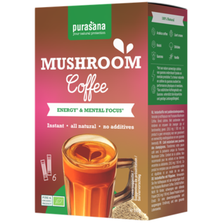 PURASANA NATURAL PROTECTION INSTANT MUSHROOM KOFFIE BIO (6 X 3 G)