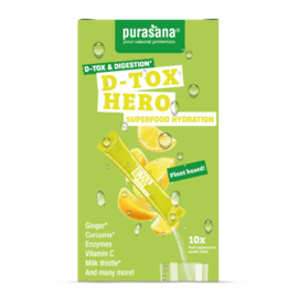 PURASANA NATURAL PROTECTION D-TOX HERO POEDER SUPERFOOD HYDRATION (10 x 4,5 G)