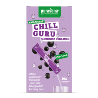 PURASANA NATURAL PROTECTION CHILL GURU POEDER SUPERFOOD HYDRATION (10 x 4,5 G)