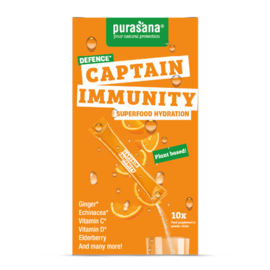 PURASANA NATURAL PROTECTION CAPTAIN IMMUNITY POEDER SUPERFOOD HYDRATION (10 x 4,5 G)