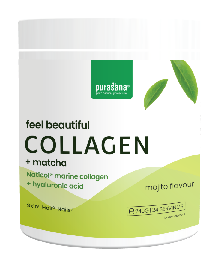 PURASANA NATURAL PROTECTION FEEL BEAUTIFUL VISCOLLAGEEN MATCHA (240 G)