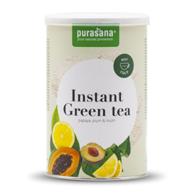 PURASANA NATURAL PROTECTION INSTANT GROENE THEE - PAPAYA - PRUIM EN INULINE (200 G)