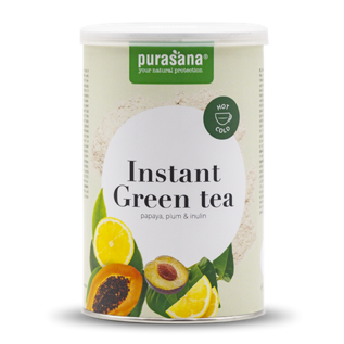 PURASANA NATURAL PROTECTION INSTANT GROENE THEE - PAPAYA - PRUIM EN INULINE (200 G)